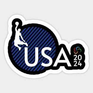 Basketball USA Paris Summer Olympics Sticker